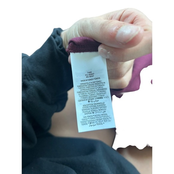 Boden Burgundy Purple Ruffle Mock Neck Puff Sleeve Top US 8 UK 12 Blouse - Picture 7 of 7